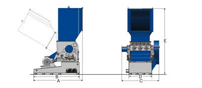 GSH Heavy Duty Granulator Drawing